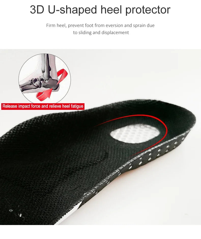 Shock-absorbing sports insole men and women arch support Orthopedic insoles Breathable comfortable running Shoe Pads 2Pcs/4Pcs