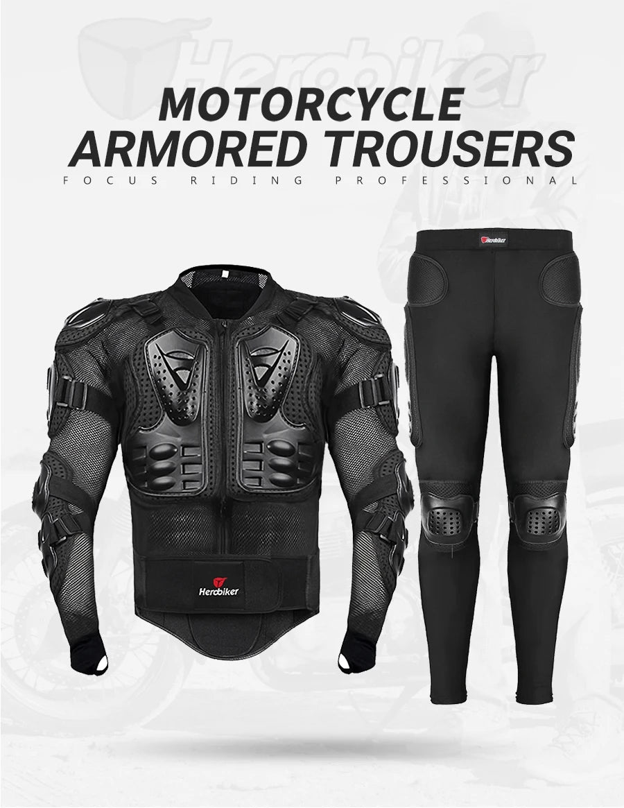 Motocross Jacket Men Body Armor Motorcycle Armor Wear-Resistant Anti-Drop Bicycle Racing Jacket Riding Motorbike Moto Protection
