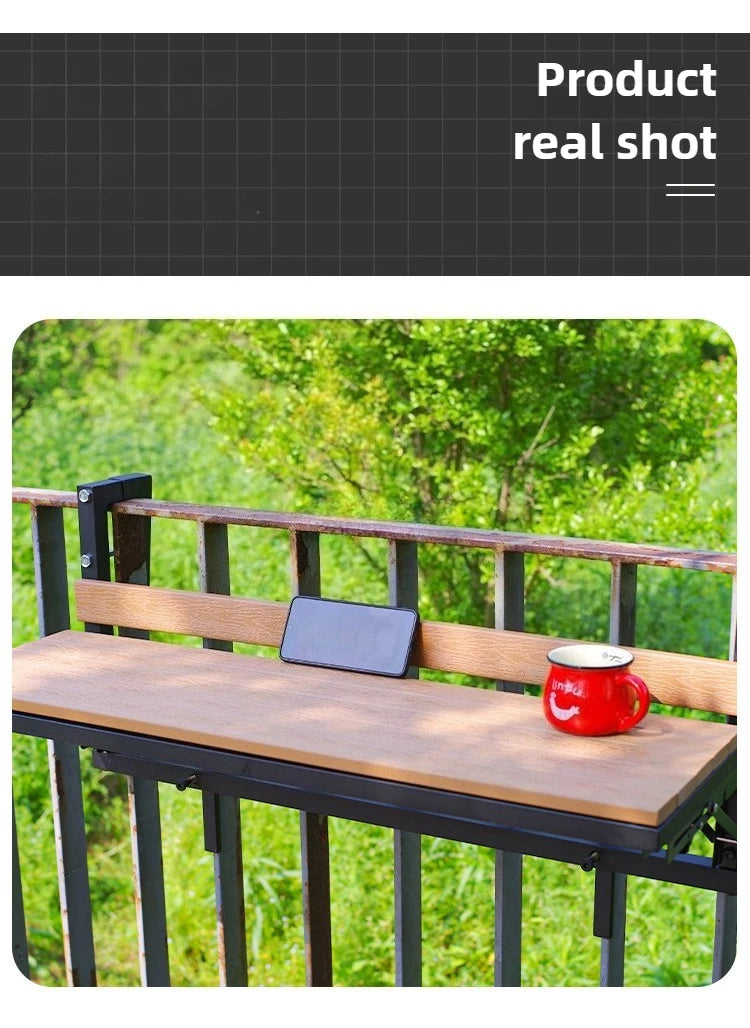 Wooden Outdoor Tables Garden Portable Folding Side Table Simple Modern Removable Study Desk Balcony Outdoor Dining Table