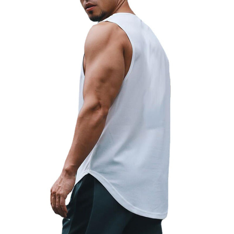 Summer Tank Top Mens Gym Fitness Training Clothing Quick Dry Silm Fit Bodybuilding Sleeveless Shirts Men Fashion Basketball Vest