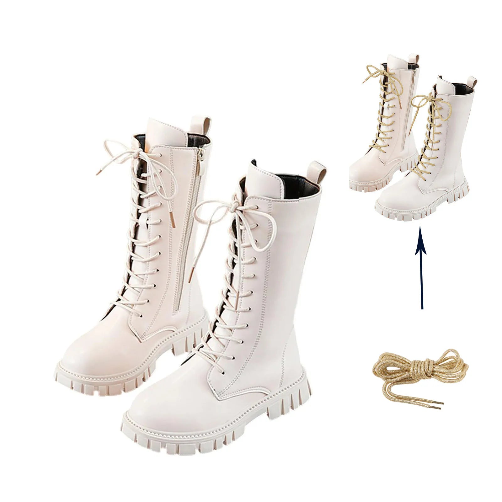 Girls Fashion Long Boots Simple Solid Color Soft Bottom Best Leather Kids Boots Girl Soft Comfortable Riding Daily Boots