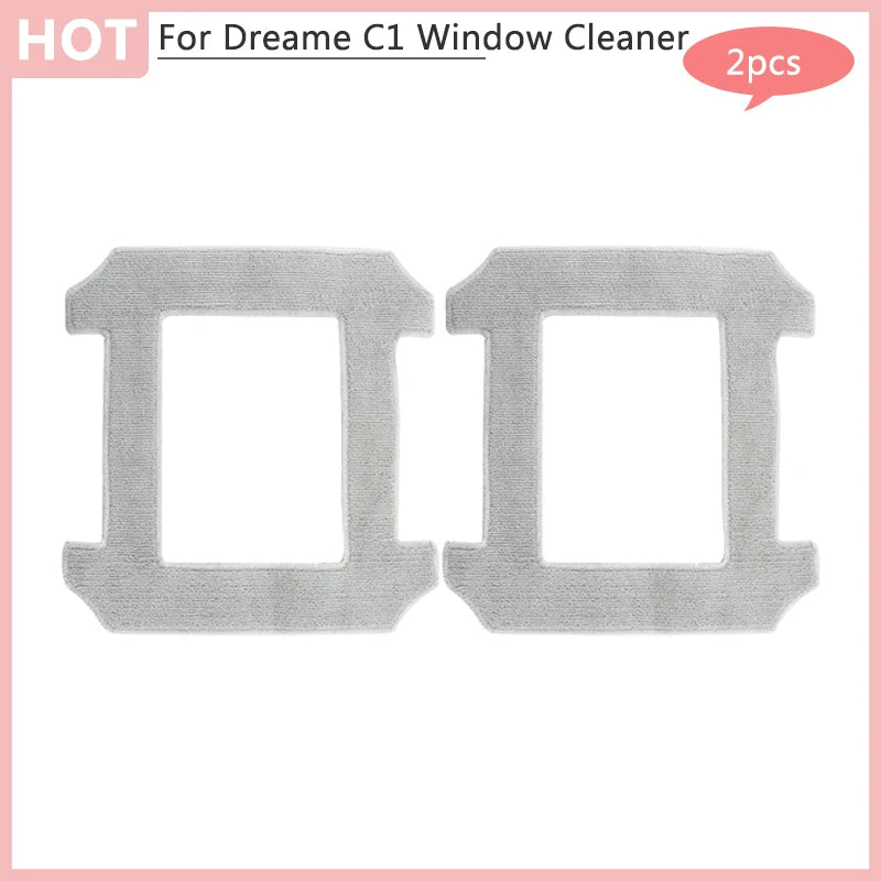 Replacements For Xiaomi Dreame C1 Window Cleaner Rags Spare Parts Window Cleaning Mop Cloth Accessories Vacuum Cleaner Portable