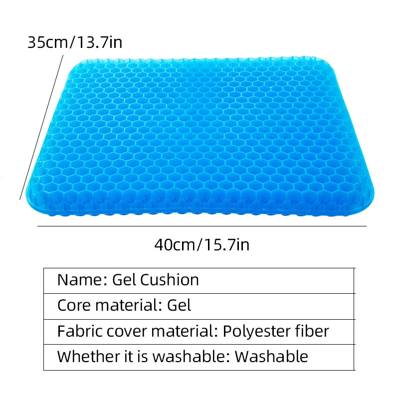 Soft and elastic silicone multi-purpose car seat cushions, detachable covers with durable zippers, anti-slip and decorative for