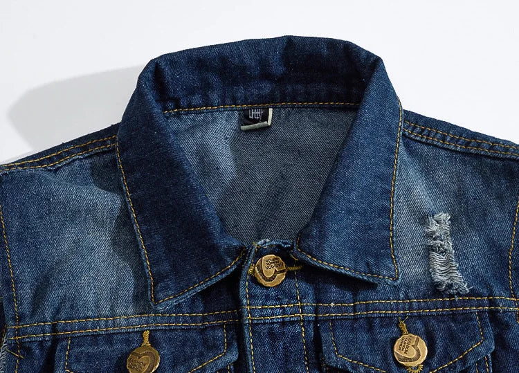 2025 Men's Fashion Jeans Sleeveless Jacket Vest Male Black Blue Denim Jeans Vest  Man Cowboy Outdoors Waistcoat Mens Jacket Vest