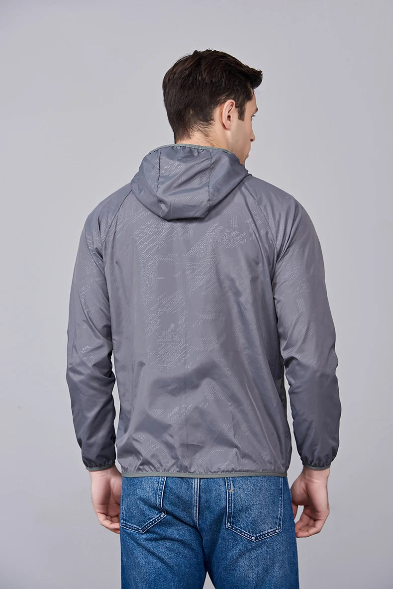 JNLN Unisex Hiking Jacket Men Women Waterproof Quick Dry Camping Windbreaker Outdoor Trekking Fishing Rain Coat Anti UV Clothes