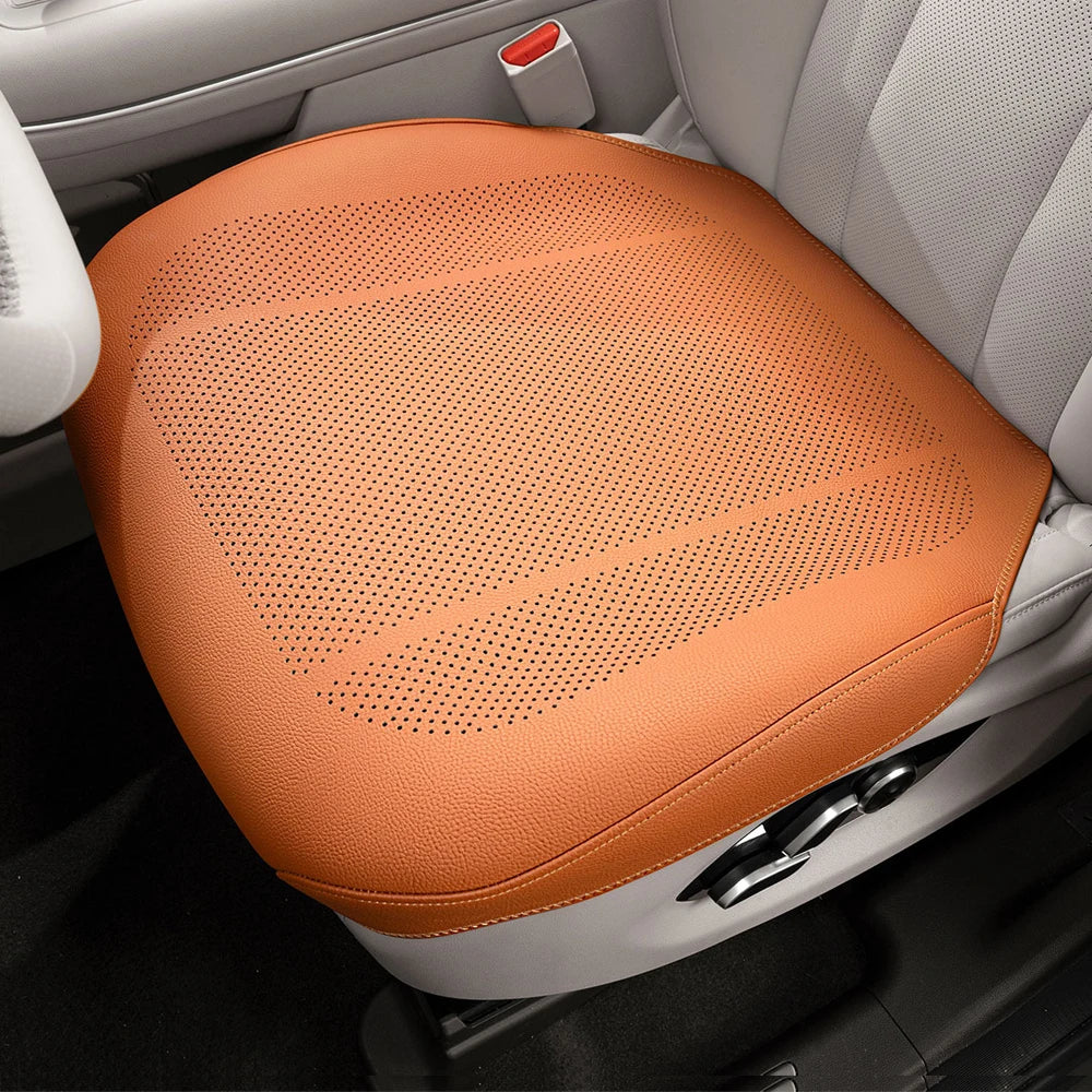 New Car Seat Cushion Leather Thin Breathable Hole Summer Car Interior Seat Cover Four Seasons Universal Automotive Parts