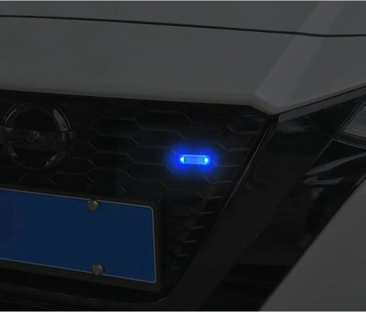 Car Mini LED Solar Power Warning Light Night Security Simulated Alarm Wireless Anti-Theft Caution Lamp Strobe Dummy Alarm Lamp