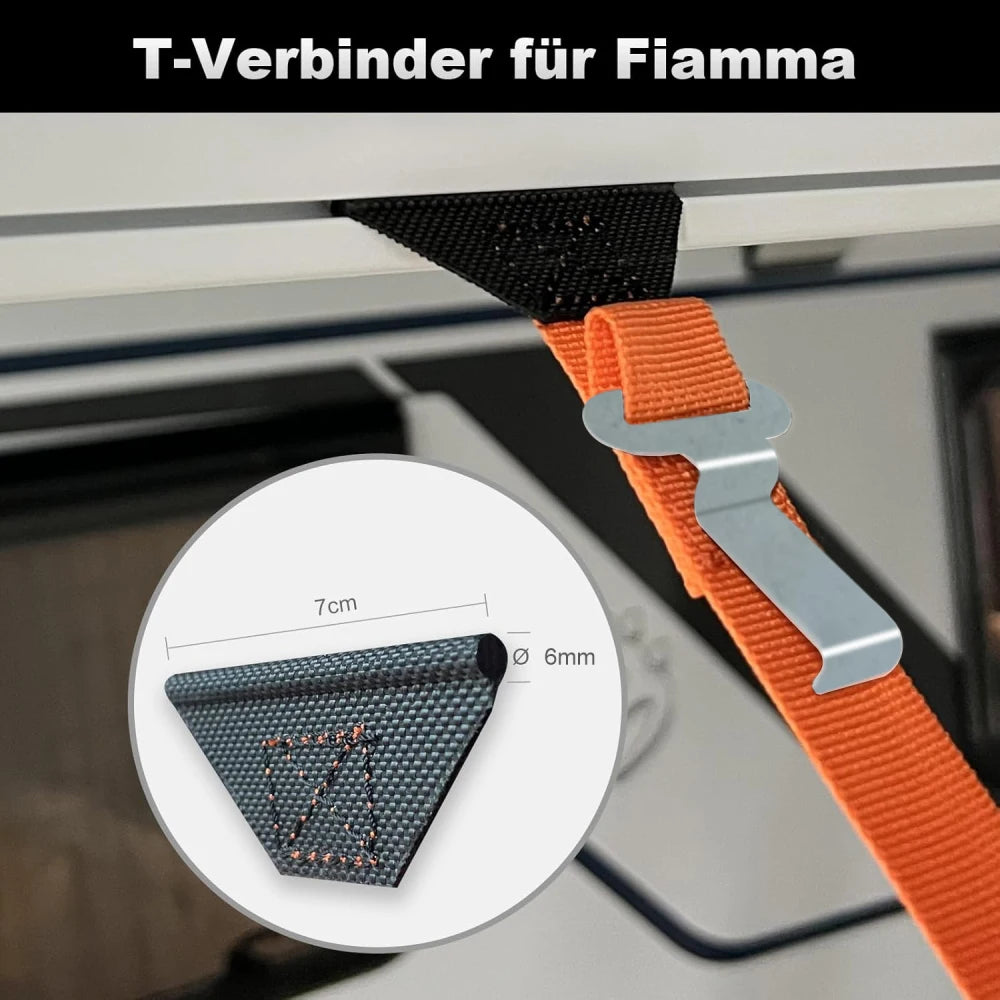 RV Awning Storm Band Straps Tie Down Caravan Camping Accessories For Thule Fiamma Dometic Awning Canopy Most Motorhomes