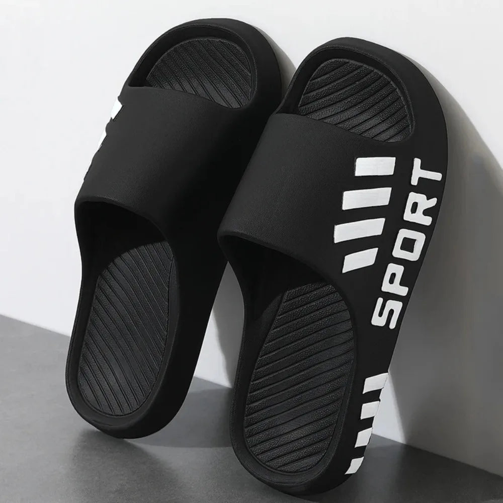 2026 NEW Men's Summer Fashion Slippers Indoor Outdoor Beach Sandals Flip Flop Thick Sole Non-Slip Shower Slippers for Male
