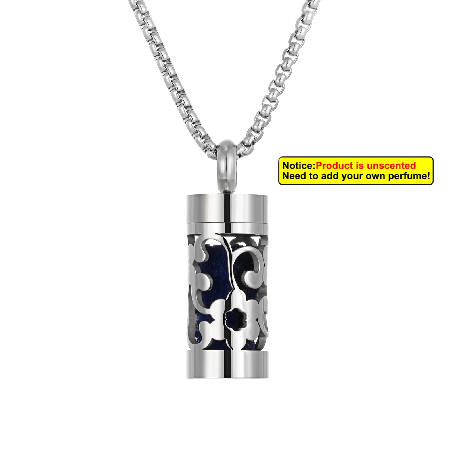 New Stainless Steel Aromatherapy Hollow Out Pendant Angel Wings Pattern Perfume Lockets Essential Oil Diffuser Necklace Jewelry