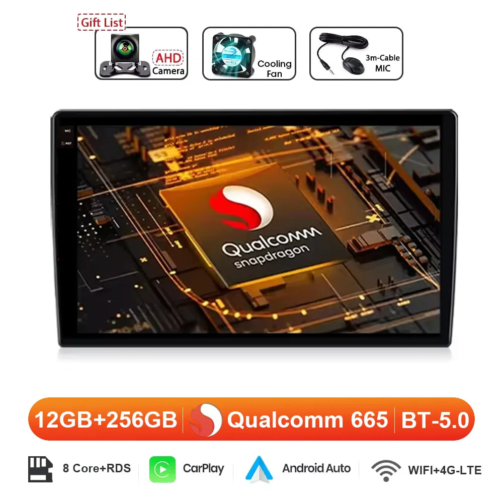 9" Android 16 for Honda City 2020‑2022 Car Stereo QLED HD Head Unit Touch Screen Wireless CarPlay GPS Navi BT WiFi DSP Player