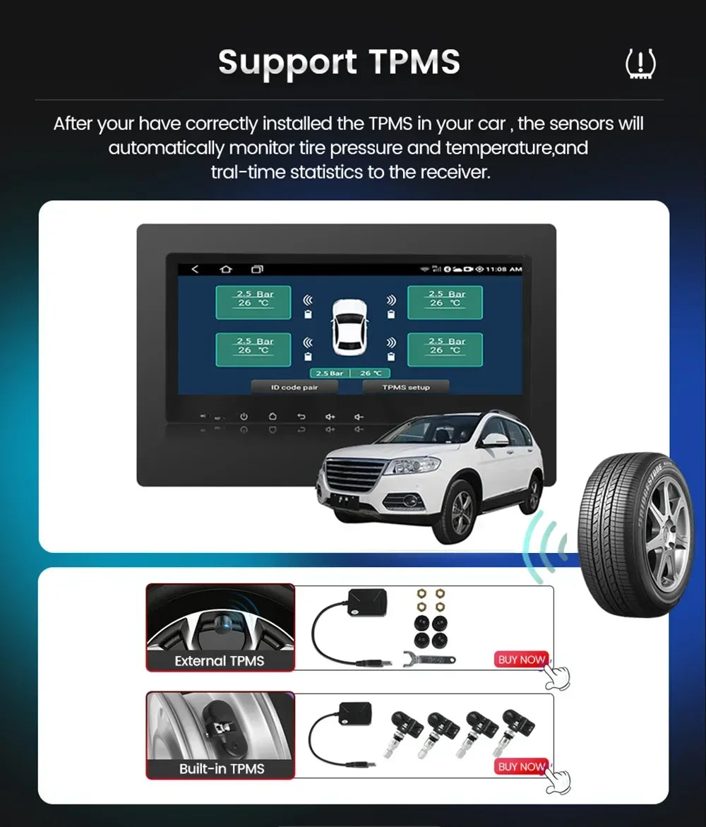 Car Radio Multimedia Player For Toyota Corolla Verso 2004-2009 2 Din 4G Carplay Wifi Navigation GPS Android Autoradio Head Unit