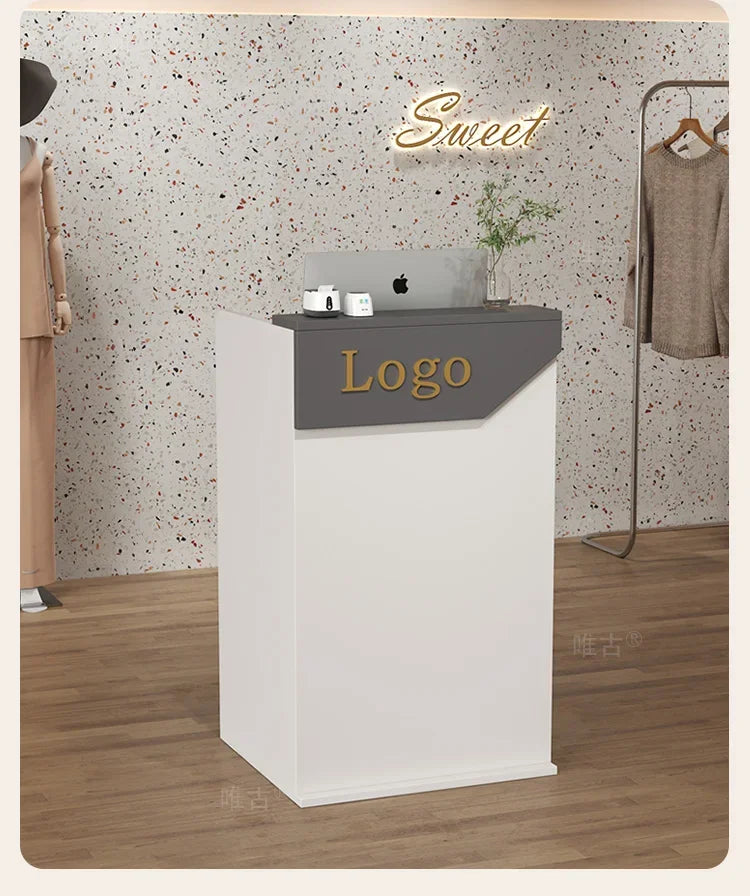 Salon Hairs Reception Desk For Modern Salon Professional Bar Counter Beauty Luxury Simple Resepsiyon Masası Commercial Furniture