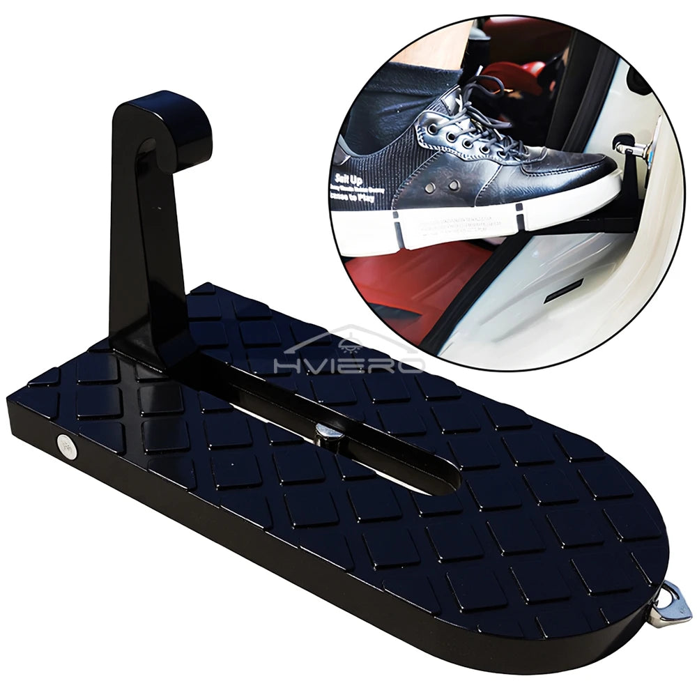Auto Foldable Car Roof Rack Door Step Multifunction Universal Latch Hook Foot Pedal Aluminium Alloy Safety Accessories Kickstand