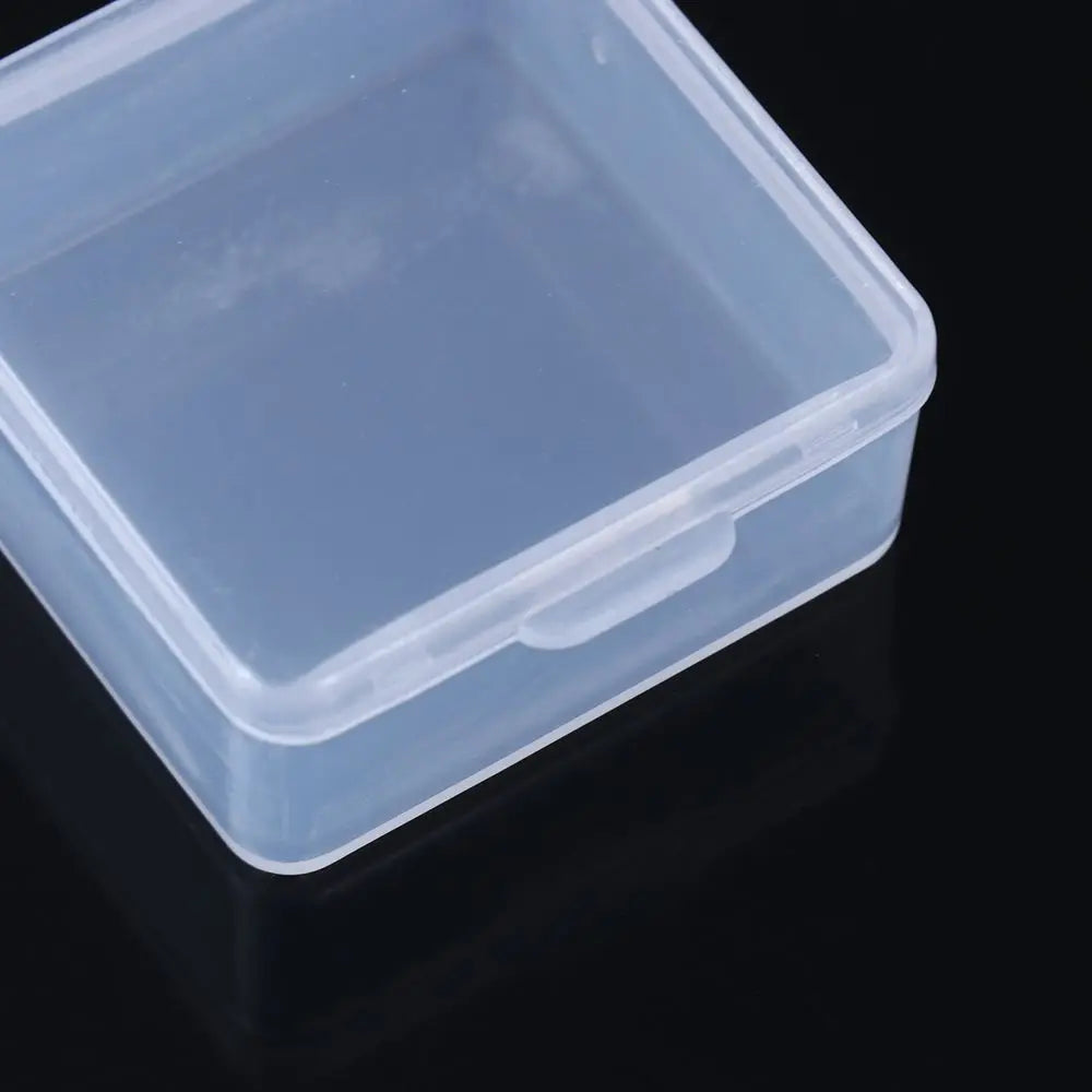 1Pcs Plastic Transparent Storage Box Small Items Sundries Jewelry Organizer Case Beads Container Pill Chip Box Tools Accessories