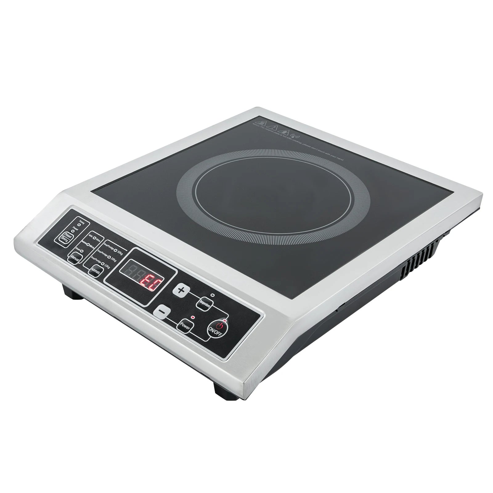 3.5KW Portable Electric Induction Cooktop, Countertop Induction Cooker with 8 Temperature Levels,IGBT Heating Induction Hob IPX4