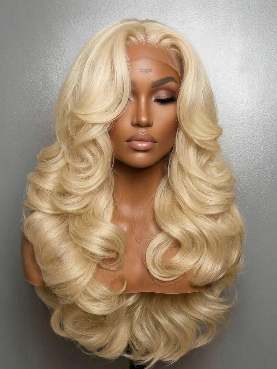 13x6 Body Wave Transparent HD 30 46 Inch 613 Honey Blonde Lace Frontal Human Hair Wig 250 Density Brazilian 13x4 Lace Front Wig