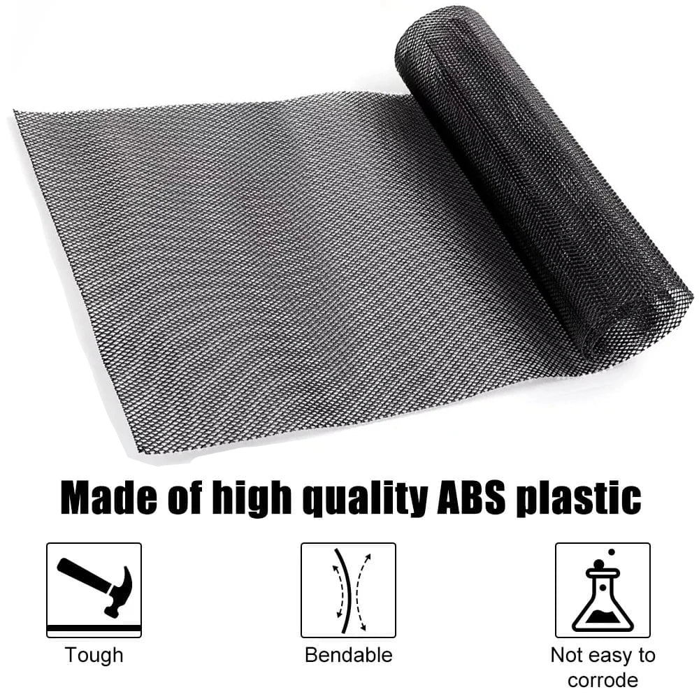 1pc Universal Hood Vent Racing Grills 120X40cm Grill Honeycomb Hexagon Mesh Grille ABS Plastic Spoiler Bumper Vents Car Parts