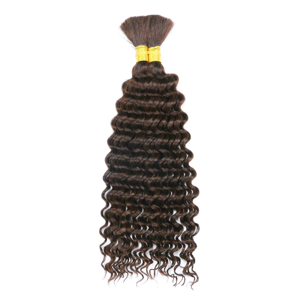 Human Braiding Hair Deep Wave Bulk Human Hair 100g No Weft Human Hair Bundles Micro Human Braiding Hair for Boho Braids
