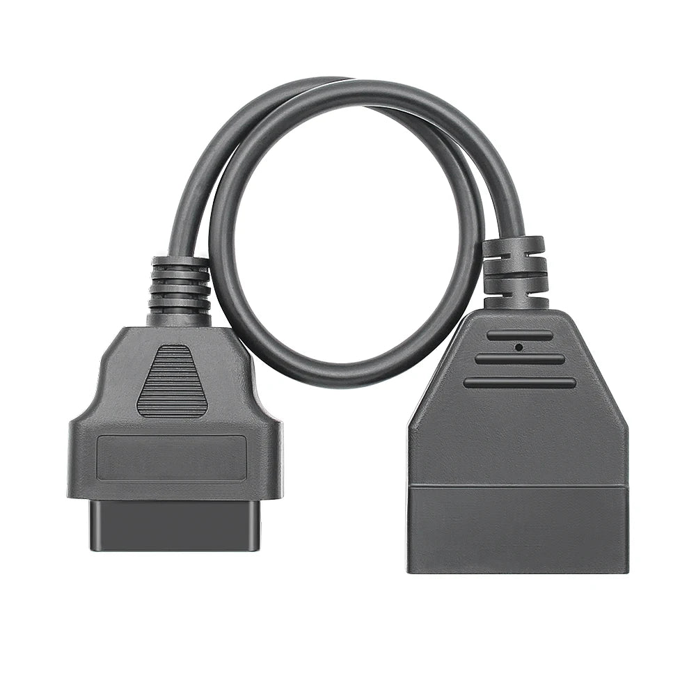 For GM 12Pin OBD2 To 16 Pin OBD 2 Extension Cable High Quality ELM327 Connector Adapter Car Diagnostic Scanner Auto Tool For G-M
