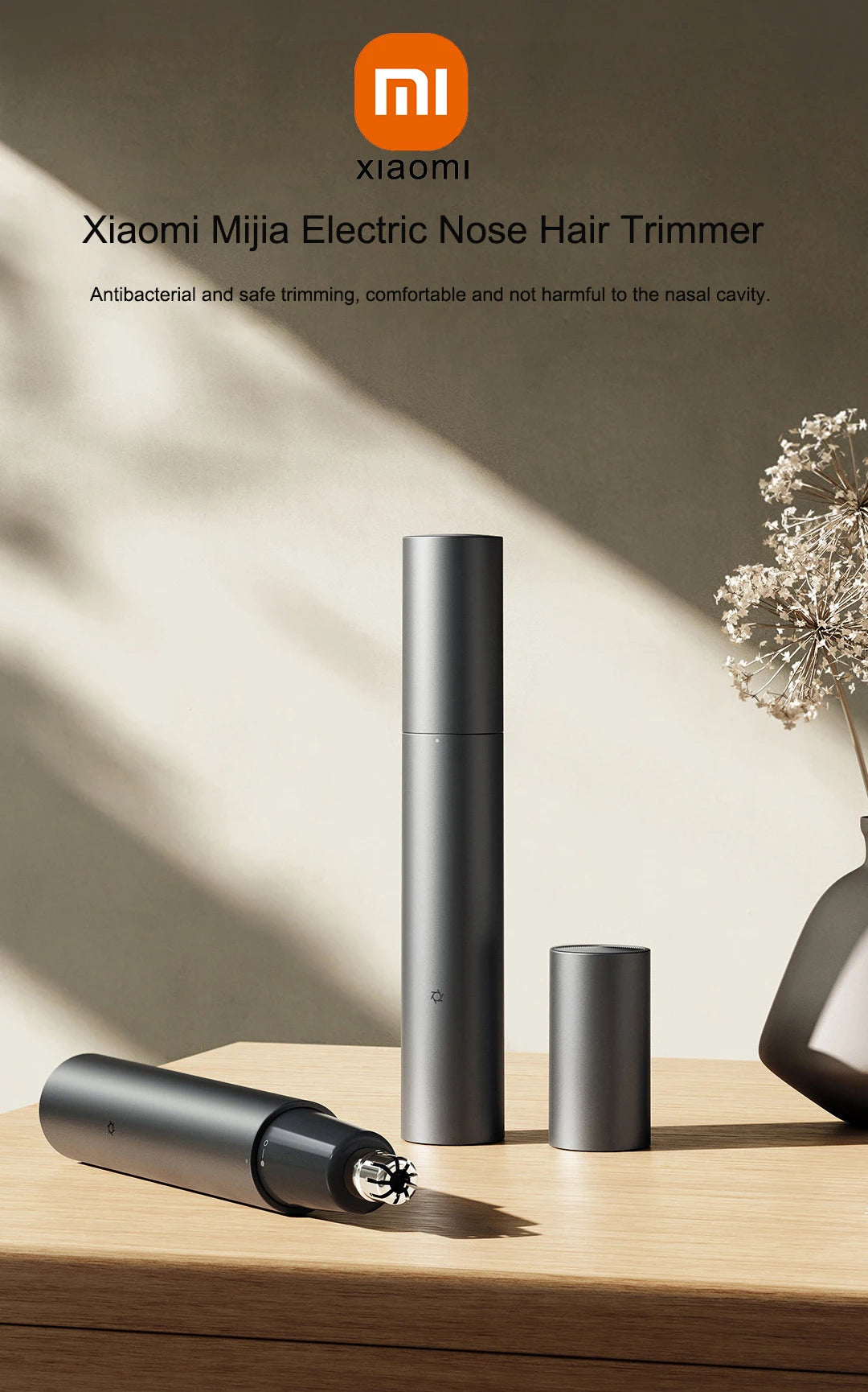 Xiaomi Mijia Electric Nose Hair Trimmer Portable Rechargeable Nose Ears Hair Eyebrow Painless Trimmer for Men Women