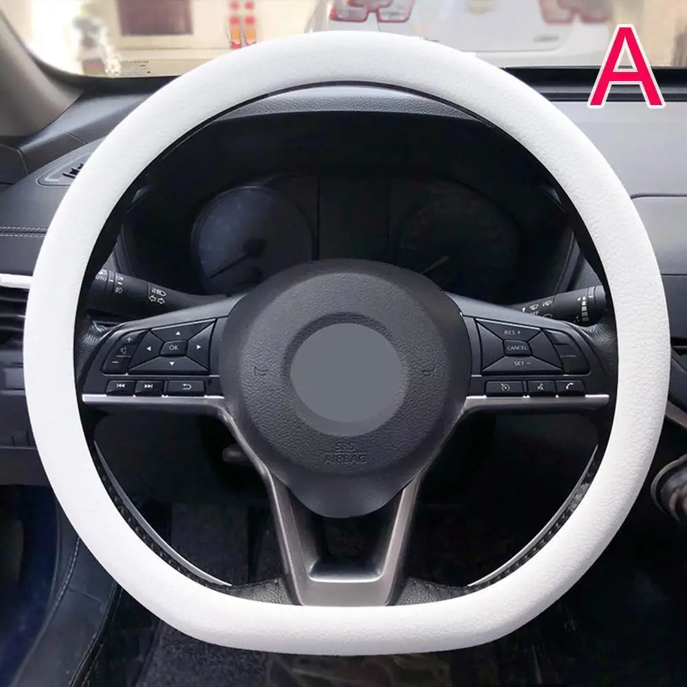 19 Color Car Silicone Steering Wheel Cover For Summer Fashion Sweat Absorbent Non-slip Handle Cover General DIY Parts