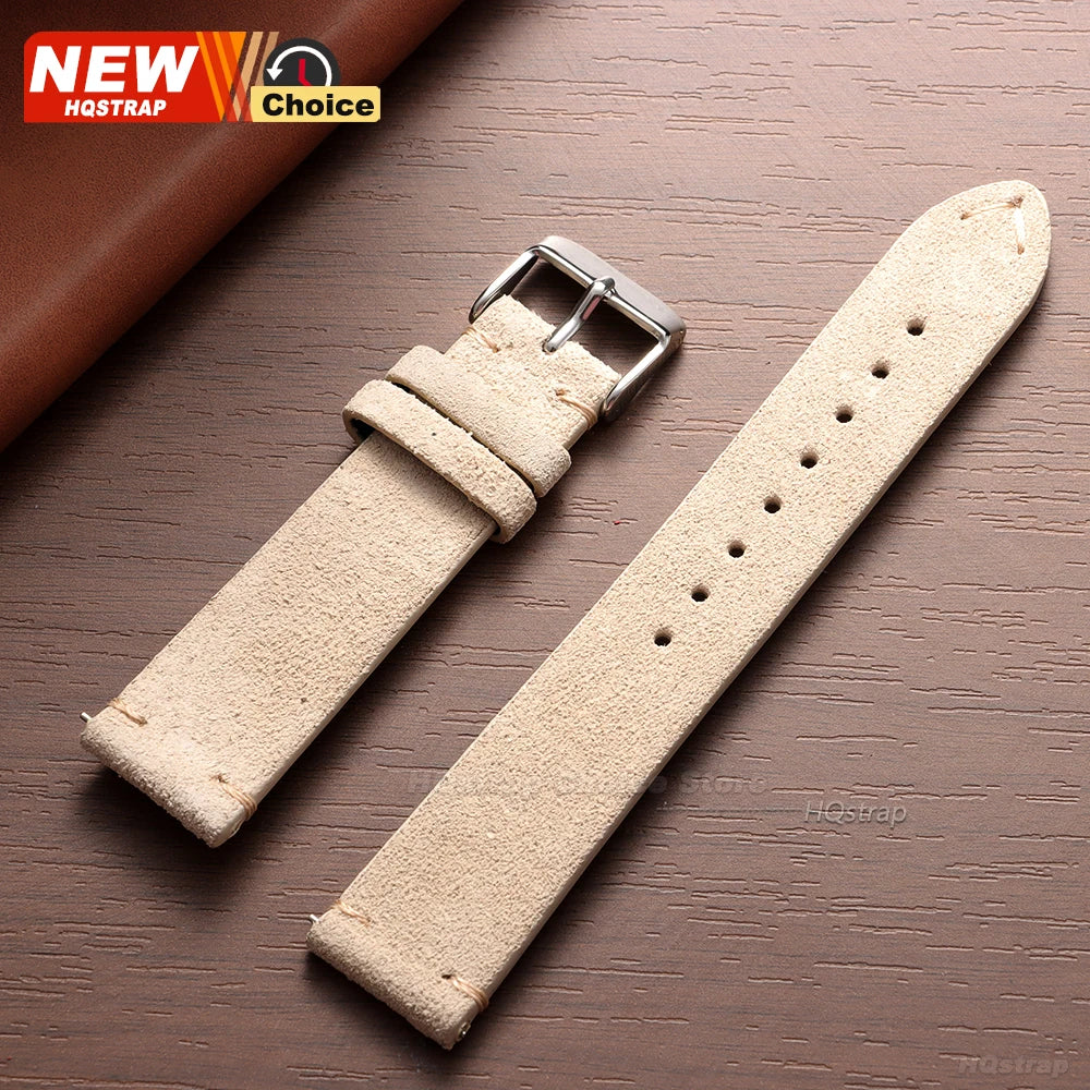 New 14/16/18/19mm 21mm 22mm 20mm Soft Suede Watch Strap for Seiko for Omega Universal Quick Release Bracelet Men Women Wristband