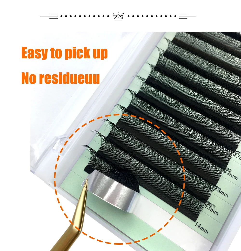 Cilios 3D W Lash Extension Supplies 4D W Y Shape Lash Clusters Premade Volume Fans Natural Mink Individual Bundles Curl C/D