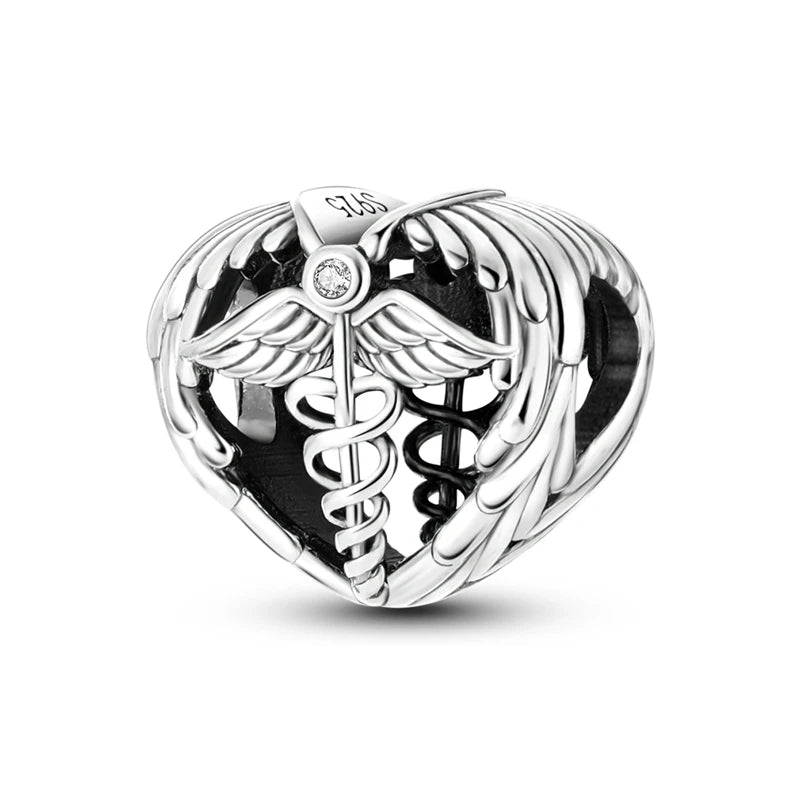 925 Sterling Silver Charms Beads Pendant Tree of Life Dog Elephant Love Heart Charm Fit Original Bracelet DIY Women Jewelry Gift