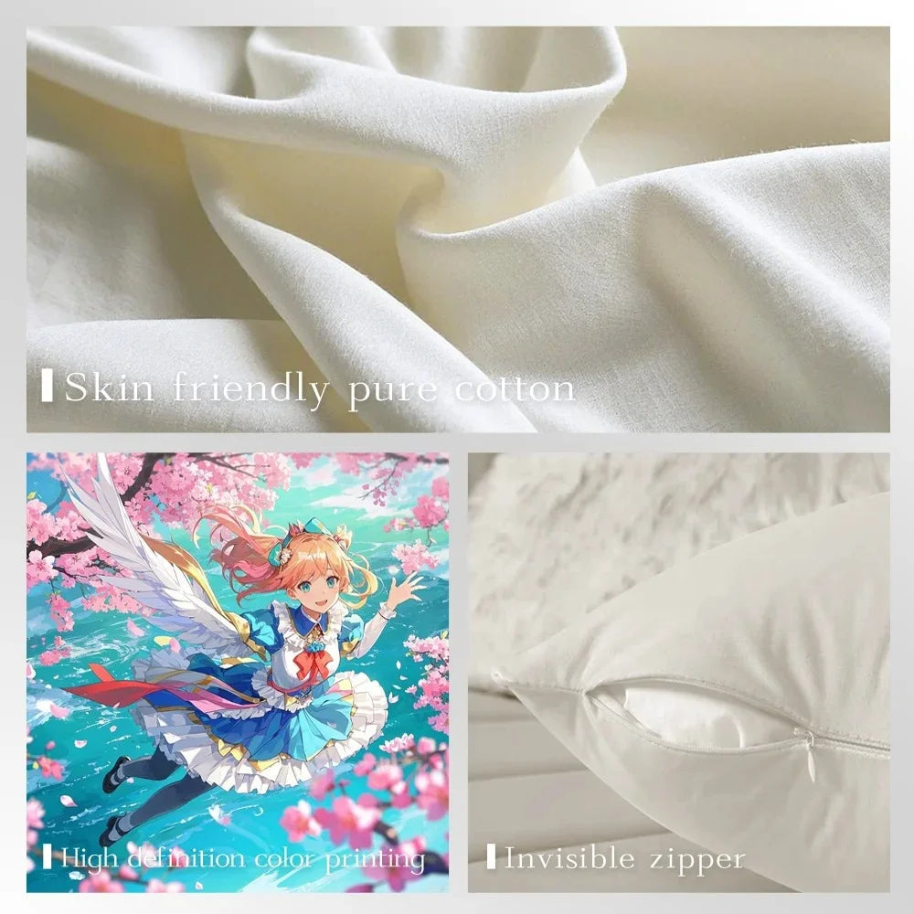 Floral & Perfume Inspired Double-sided Printed pillow cover Short plush Suitable living rooms bedrooms sofas throw cushion cover