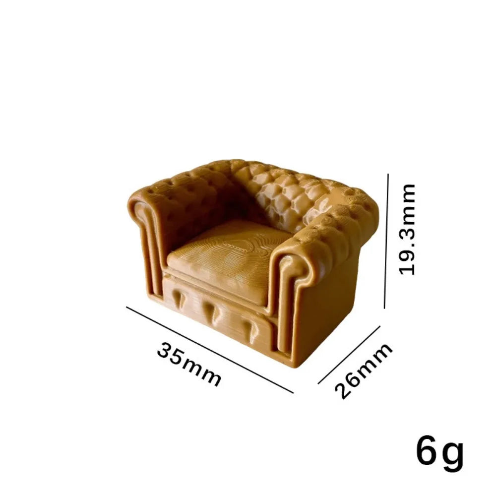 New 1:12 Dollhouse Simulation Sofa Mini Multistyles Living Room Furniture Pretend Play
