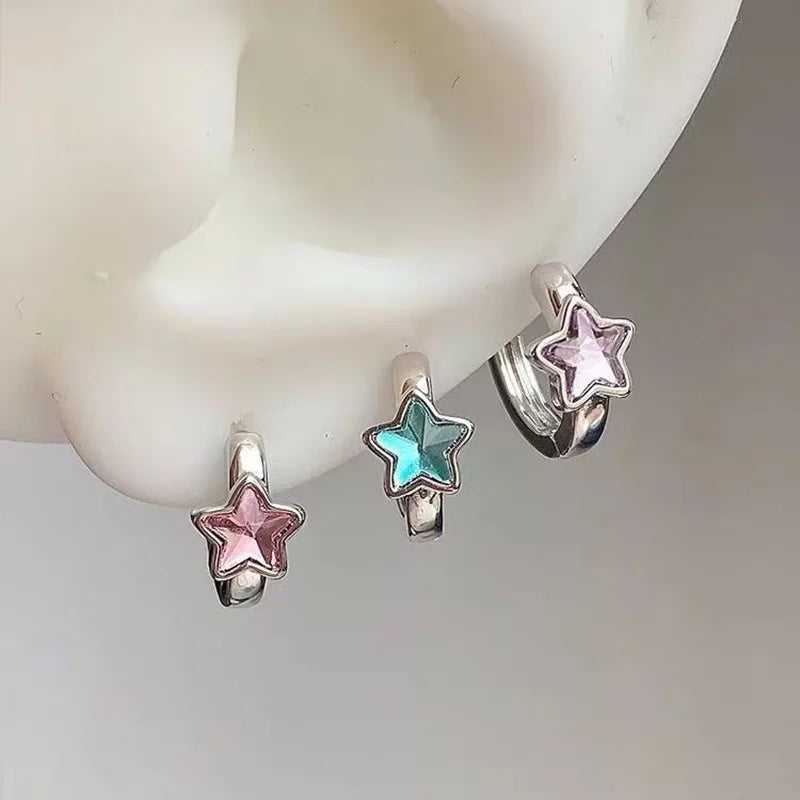 A Pair Vintage Couples Creative Angel Wings Stud Earrings Women Punk Studs Birthday Jewelry Gift