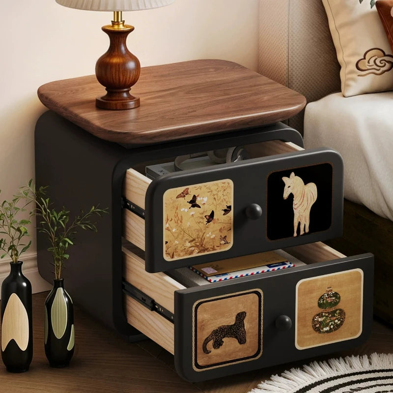 Simple Bedroom Bedside Table Luxury Nordic Storage Unique Drawers Bedside Table Trendy Organizer Mesa De Noche Home Furniture