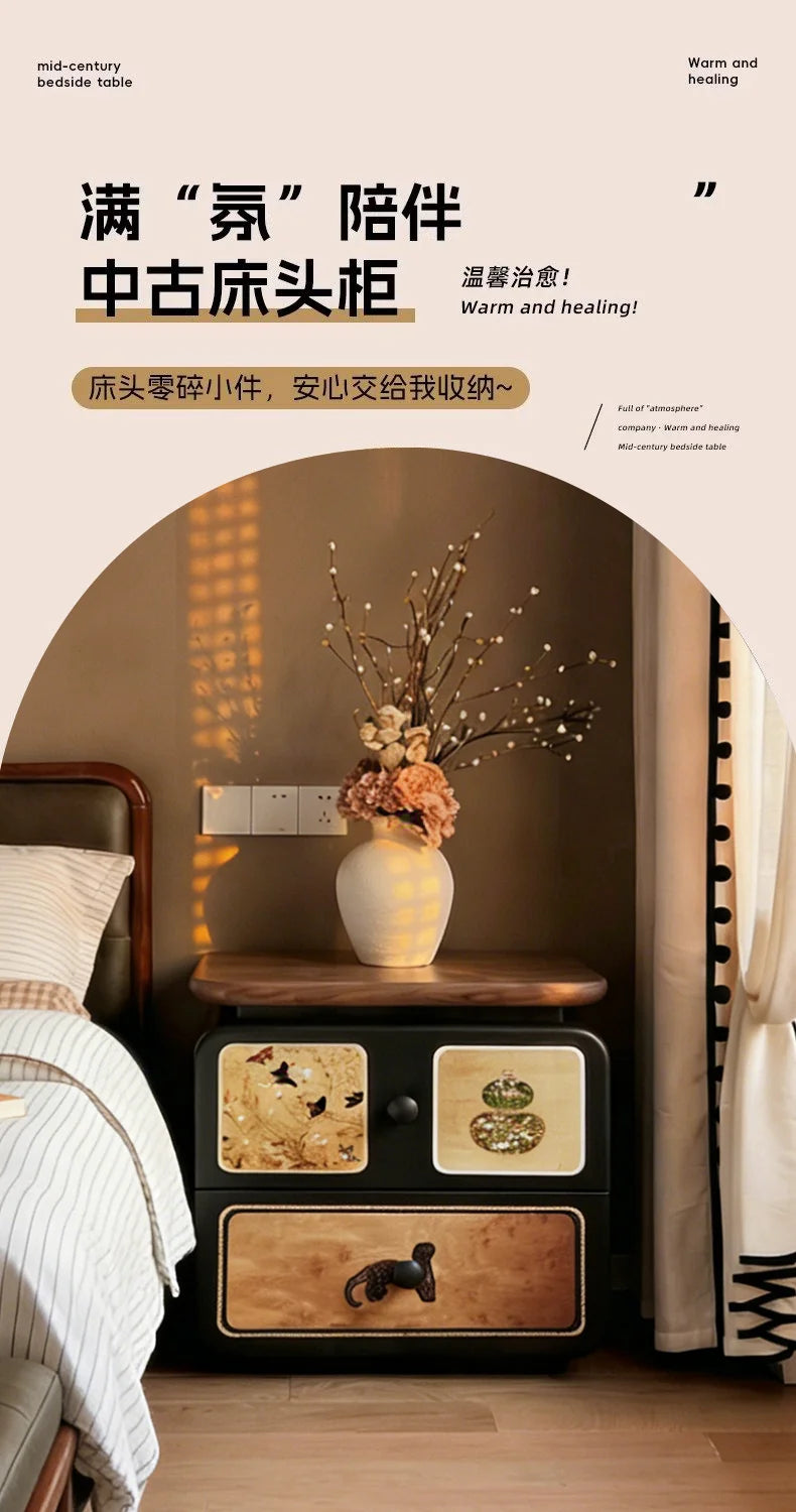 Simple Bedroom Bedside Table Luxury Nordic Storage Unique Drawers Bedside Table Trendy Organizer Mesa De Noche Home Furniture