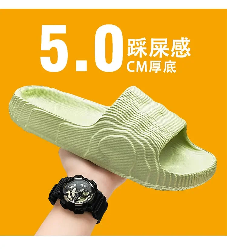 Man Fashion Sandals Solid Beach Slippers Summer Non Slip Sandals Soft Unisex Slides Women Luxury Outdoor Ultralight Shoes