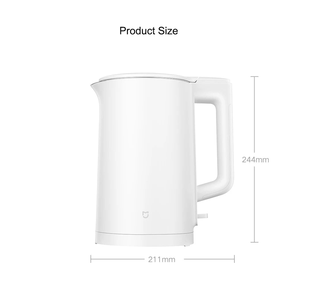 Xiaomi Mijia Electric Kettle N1- 220V 1500W Fast Boiling Stainless Water Kettle 1.5L Tea Coffee Pot Smart Anti-dry burn Boiler