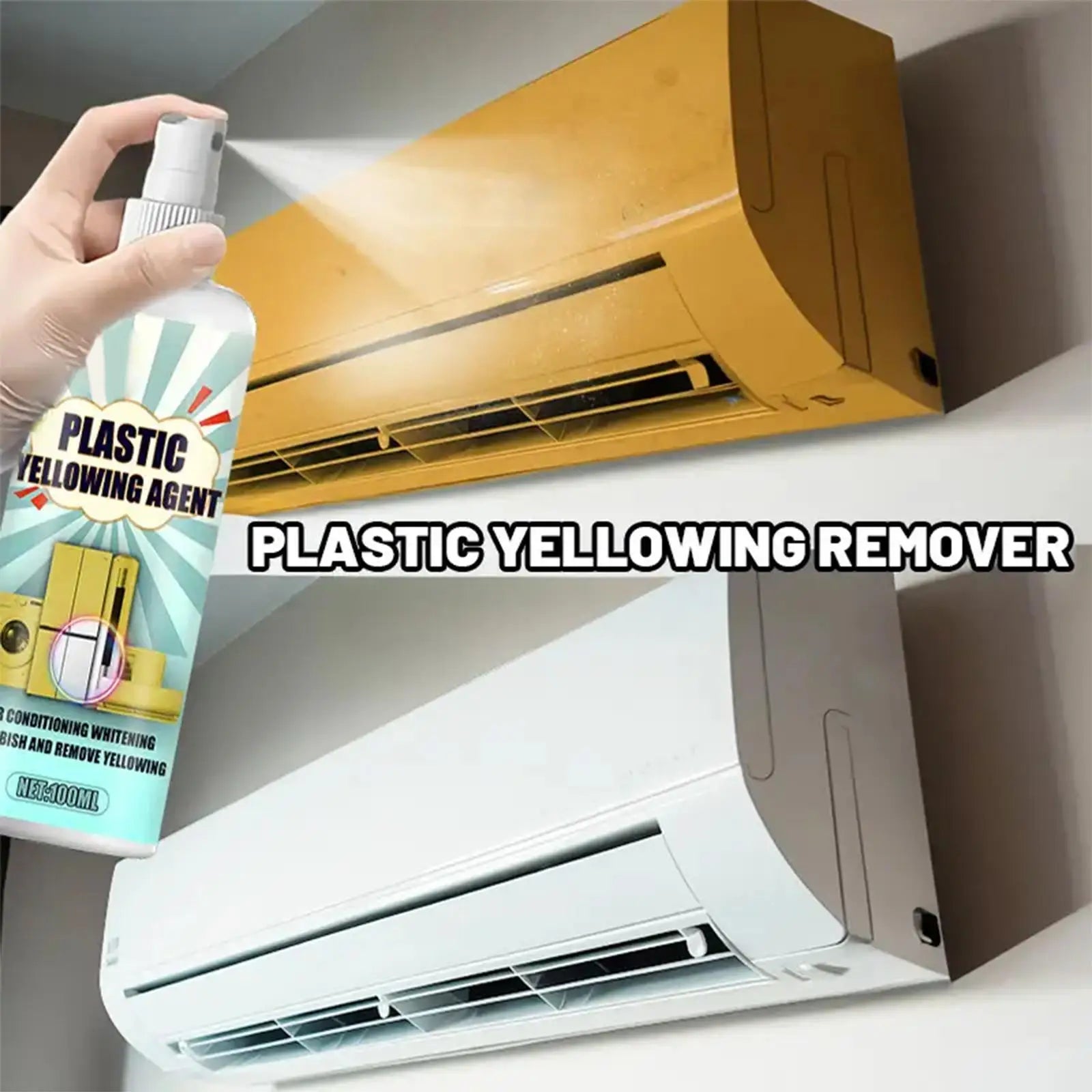 100ml Plastic Remove Yellowing Cleaning Agent Air Conditioning Washing Machine Renovation Anti Oxidation Appliances Remove