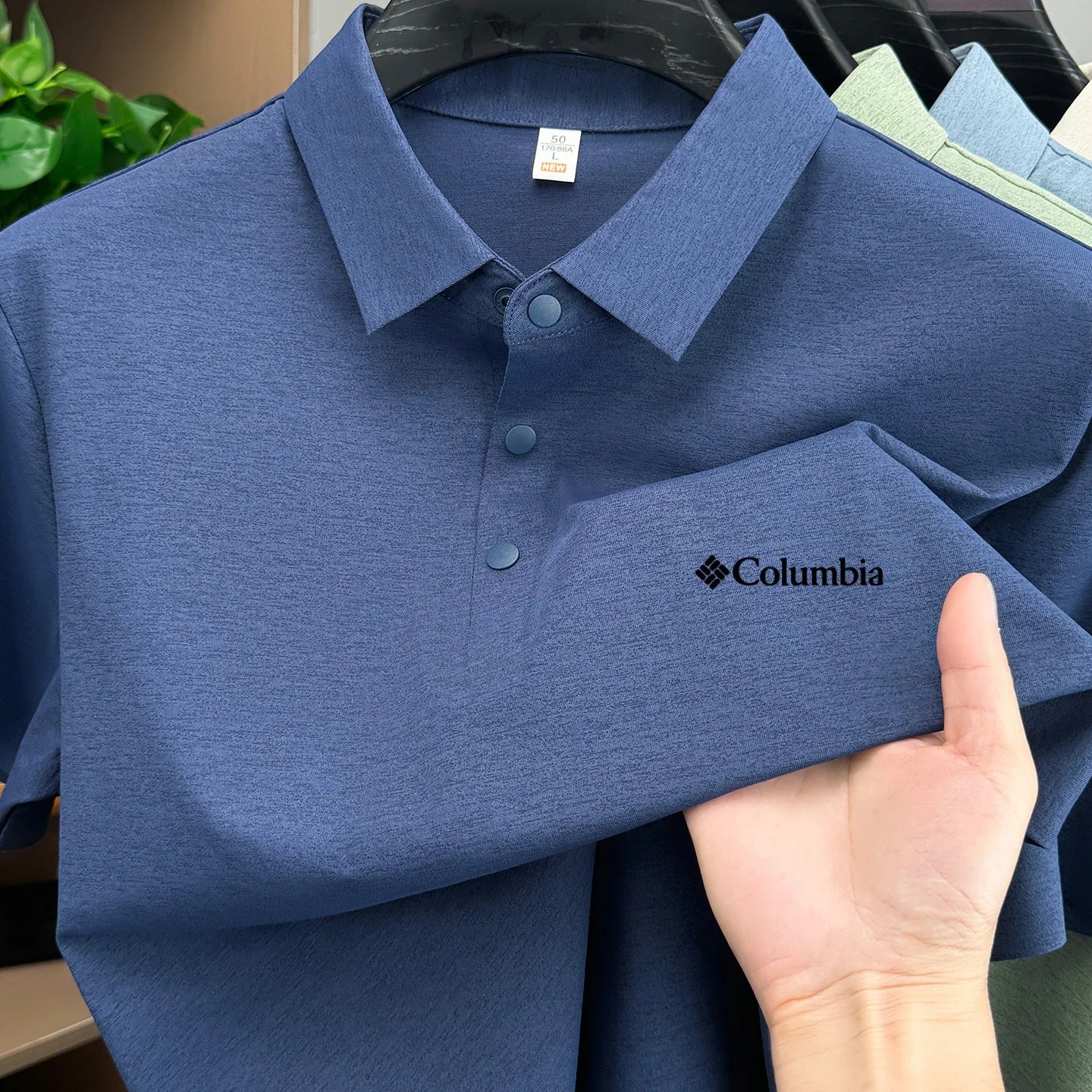 High end brand polo shirt classic letter embroidery men's short sleeved comfortable breathable and casual 2026 summer new Tshirt