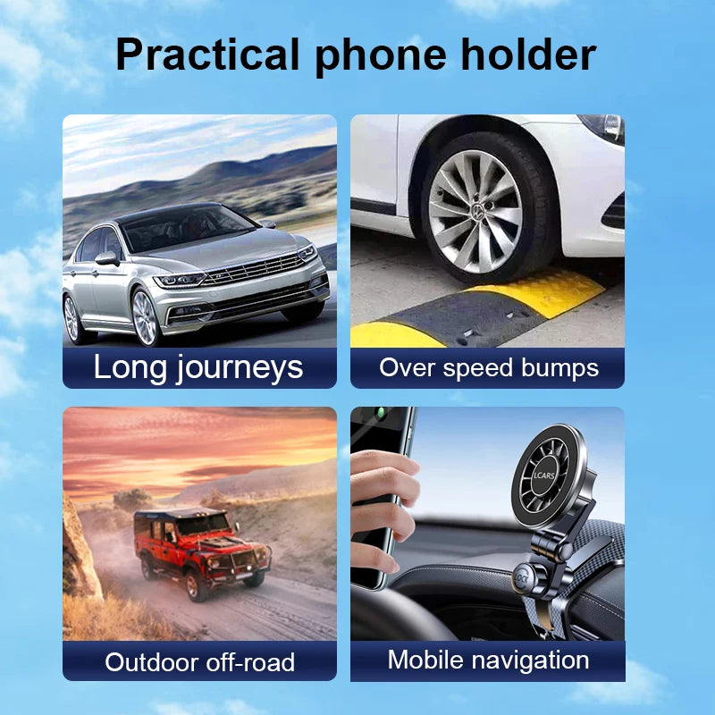 Multi Angle Adjustable Car Mount Holder for Phone Cool Dashboard Clip Universal Rotation Mobile Navigation Stand Car Accessories
