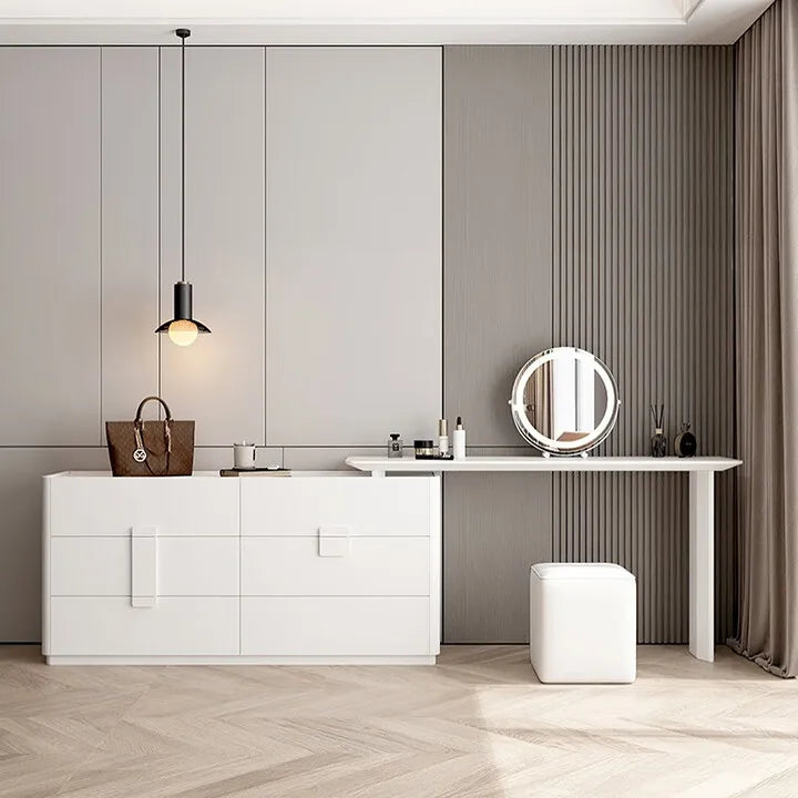 Bedroom Light Luxury Makeup Table Makeup Table Modern Simple Integrated Bedside Storage Bucket Cabinet Premium S