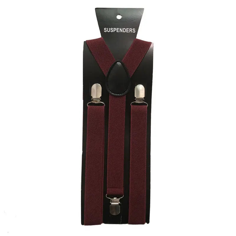 Suspenders For Men Pants Apparel Adult Suspender Man Shirt Dress Women Wedding Party Solid Colors Suit Skirt With Braces Straps