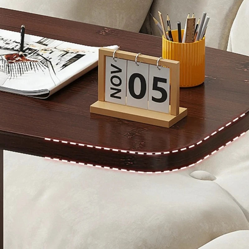 Office Desks Wooden Side Table Floor Side Tall Sofa Coffee Table Study Retro Table Basse Salon Furniture For Living Room