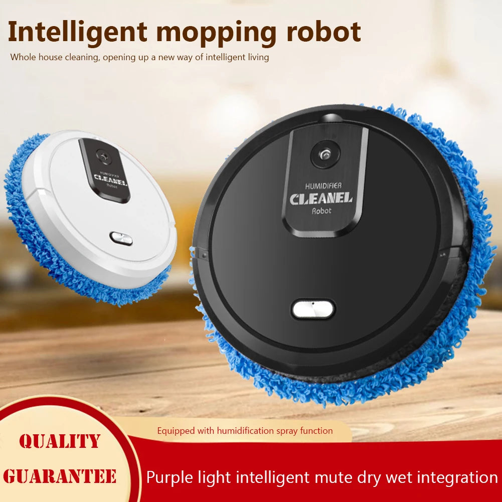 1500mAh Mopping Cleaning Machine Humidification Spray Rechargeable Home Cleaning Appliances Dry Wet Dual Use Floor Sweeper
