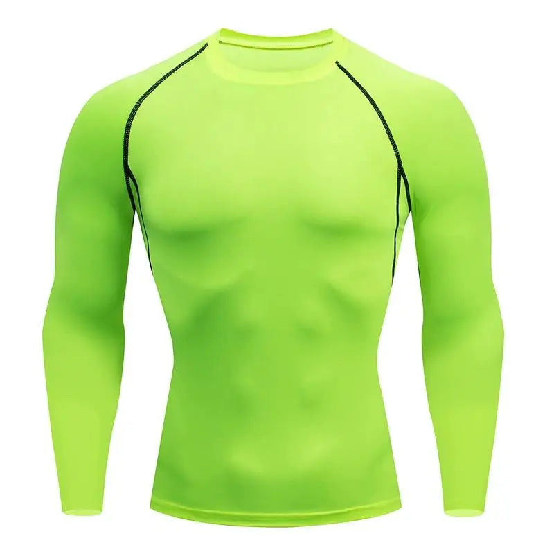 Compression Running Top Men Long Sleeve Shirt For Male Gym Clothing Quick Dry Sportswear Fitness Tee Training Workout Muscle Top