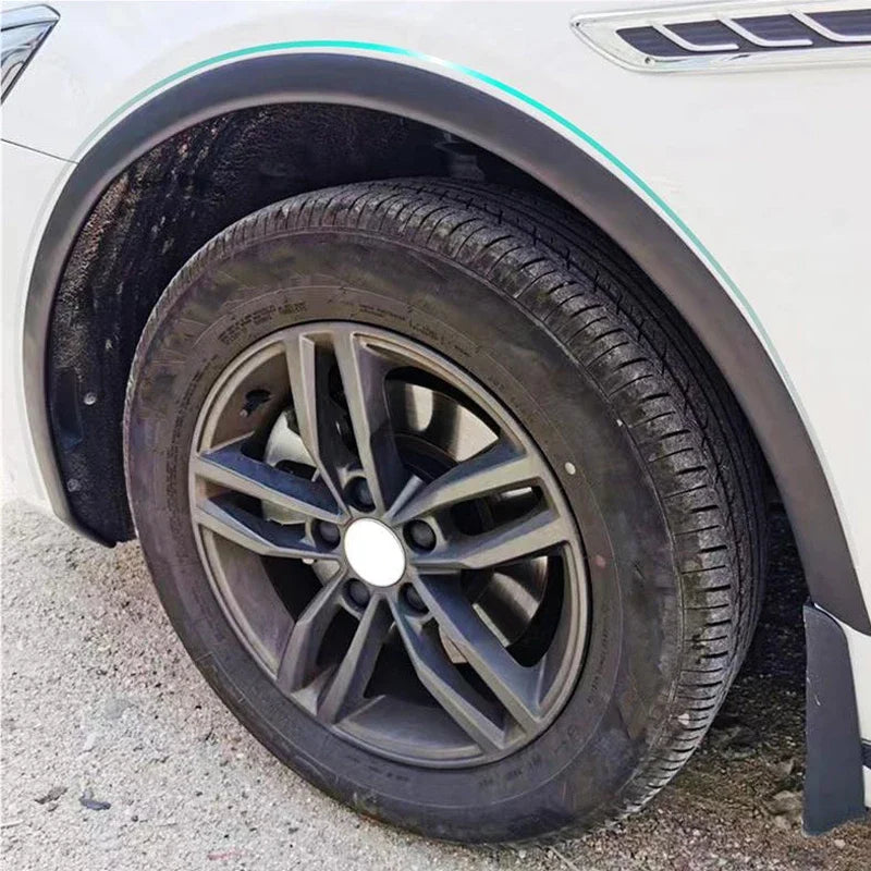 Car Fender Flares Wheel Arch Guard Trim Moulding Strip Eyebrow Lip Anti Scratch Mudflaps Universal Rubber Seal Protector Styling