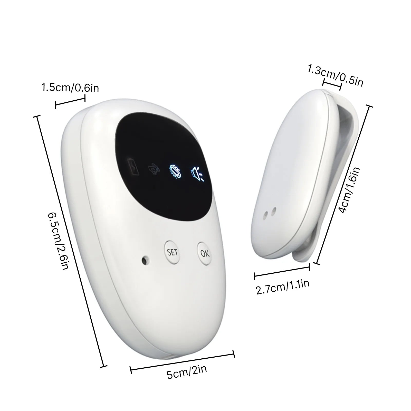 Wireless Bedwetting Alarm Pee Alarm for Boys Grils Kids Potty Training Elder Care 10-20M Range Vibration Sound Reminding