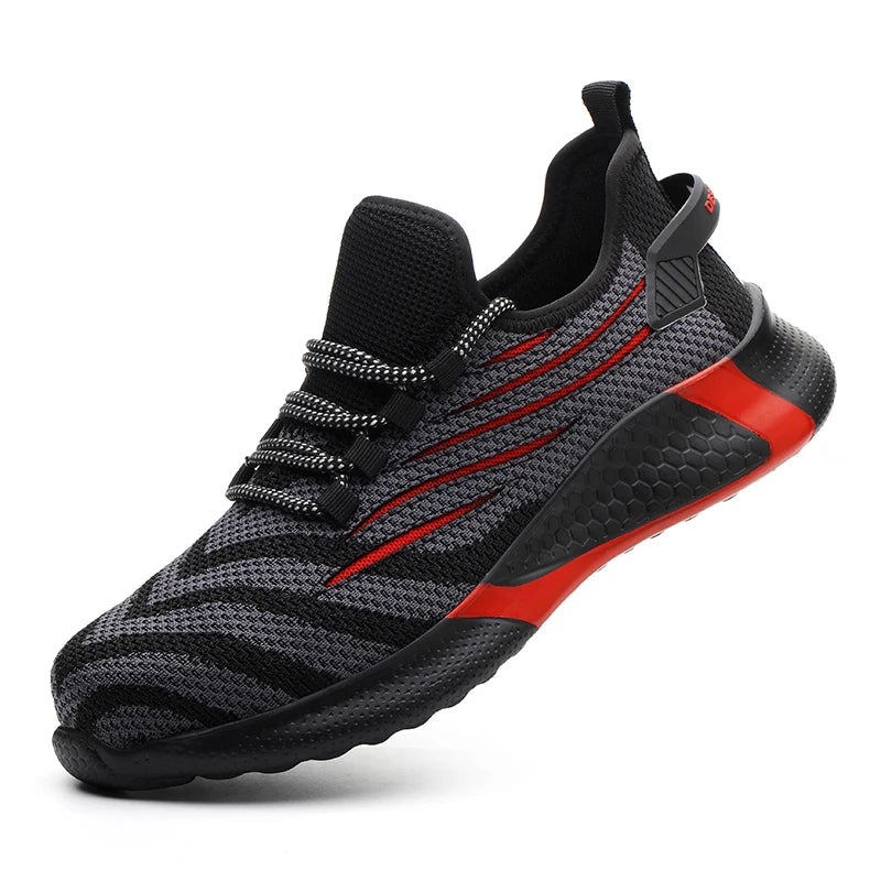 Men Work Safety Shoes Anti-puncture Protective Shoes Men Indestructible Work Shoes Men Boots Lightweight Breathable Safety Boots