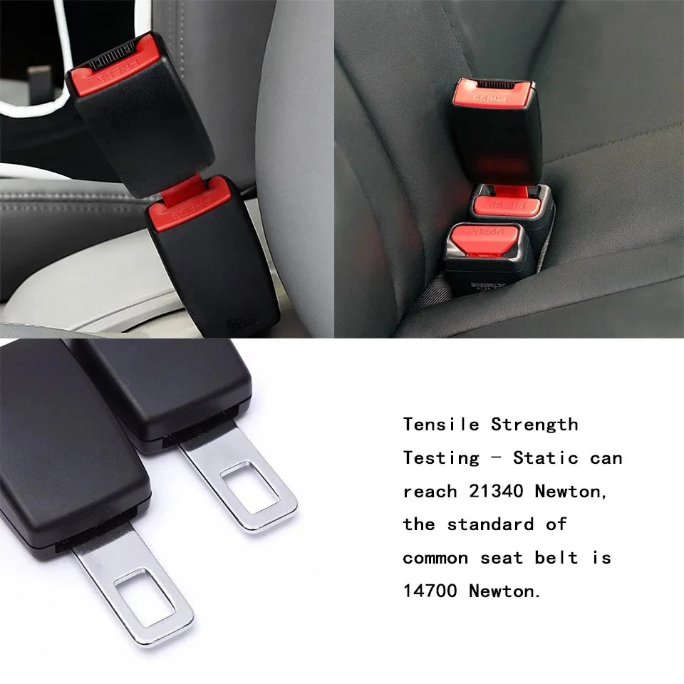 1/2Pcs  Car Safety Belt Extender Seat Belt Cover Seat Belt Padding Extension Buckle Plug Buckle Seatbelt Clip Car Accessories