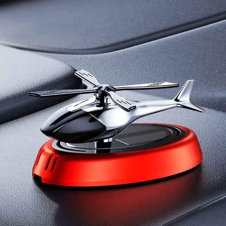 Solar Car Air Freshener Perfume Helicopter Decor Interior Decor Solar Car Rotating Aromatherapy Perfume