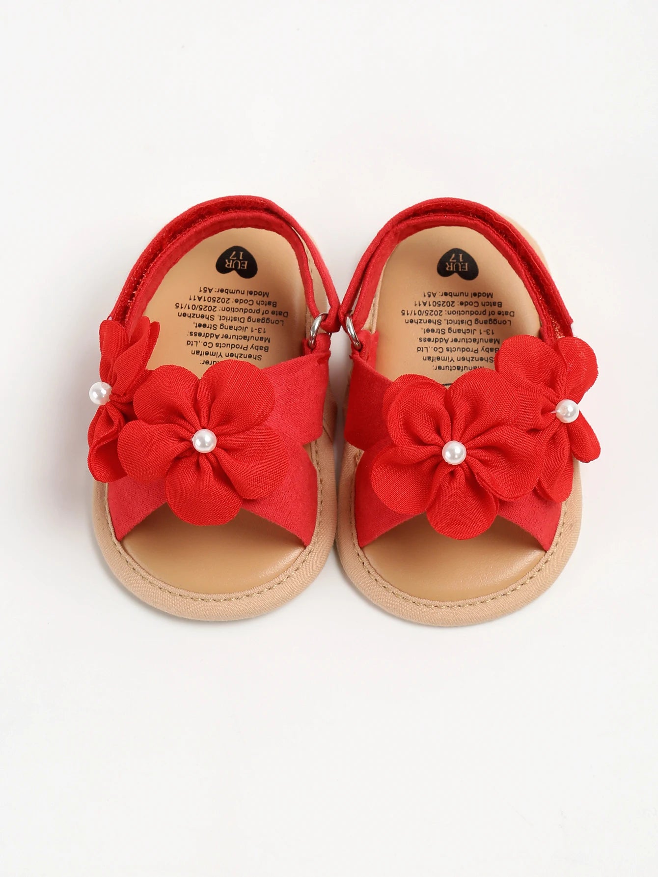 Baby Summer Sandals, PU Non-Slip Soles, Soft Flat Shoes for Infants, Suitable for Learning to Walk Indoors and Outdoors.
